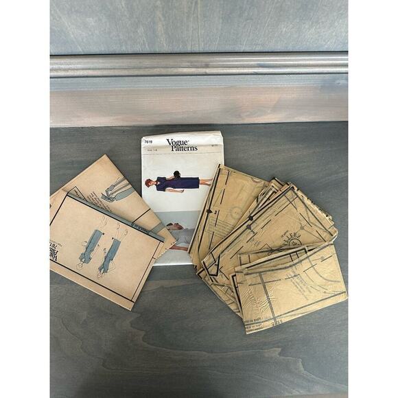 Vogue Patterns Vintage Cut Misses Dress Size 14 Pattern No 7619 - Picture 6 of 8